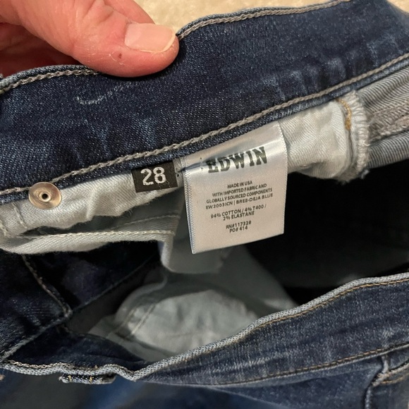 Edwin Women's Dark Blue Jeans size 28 - Picture 3 of 5